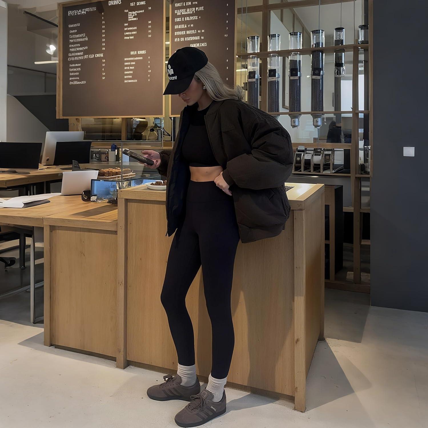 image3 Pack High Waisted Leggings for Women Full Length Capri Black Buttery Soft Tummy Control Yoga Pants for Workout Athletic1a1 Pack Black