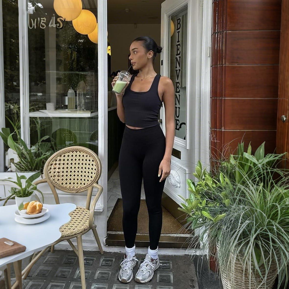 image3 Pack High Waisted Leggings for Women Full Length Capri Black Buttery Soft Tummy Control Yoga Pants for Workout Athletic23 Pack Black Dark Grey Rosy Brown