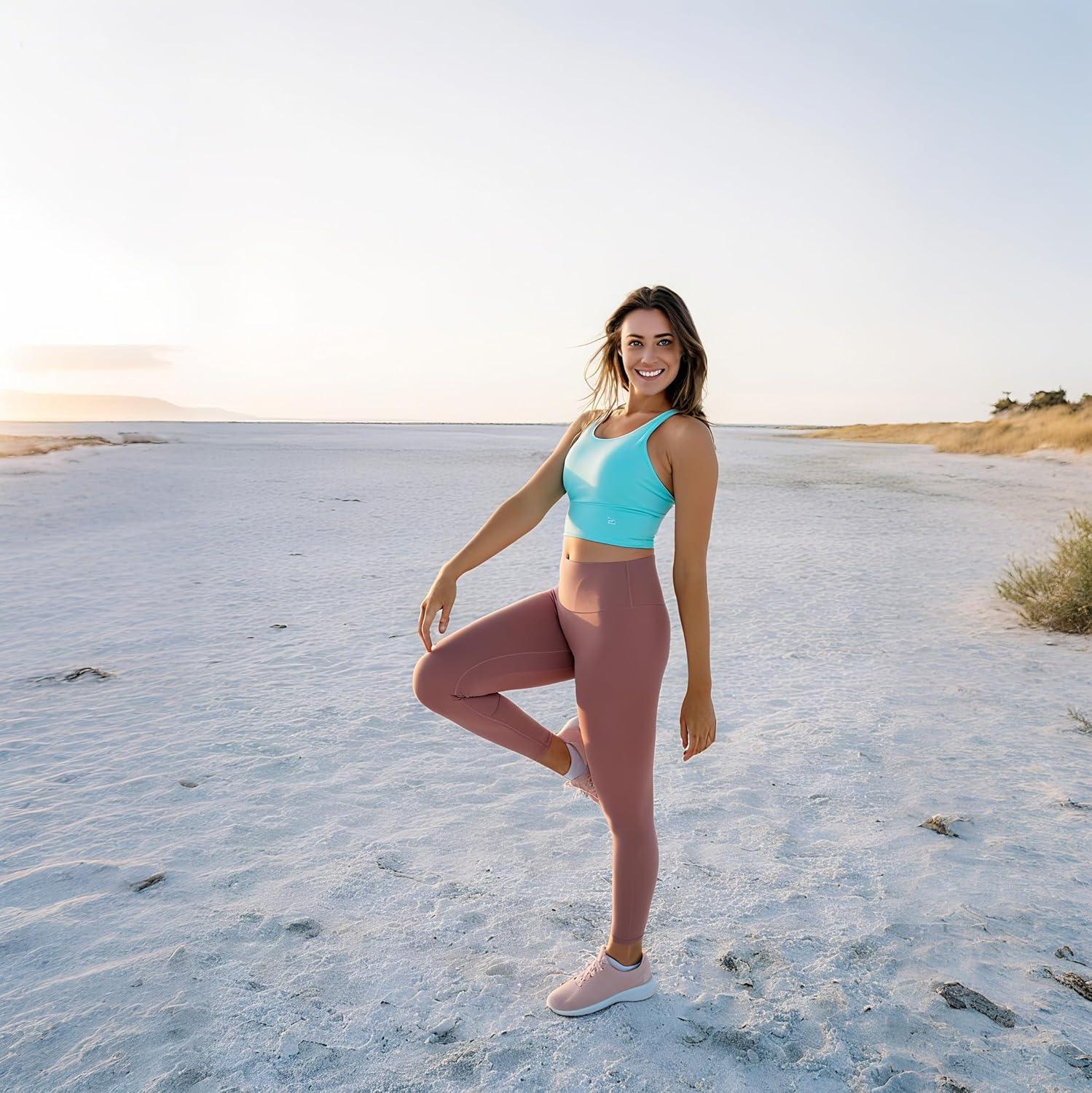 image3 Pack High Waisted Leggings for Women Full Length Capri Black Buttery Soft Tummy Control Yoga Pants for Workout Athletic23 Pack Black Dark Grey Rosy Brown