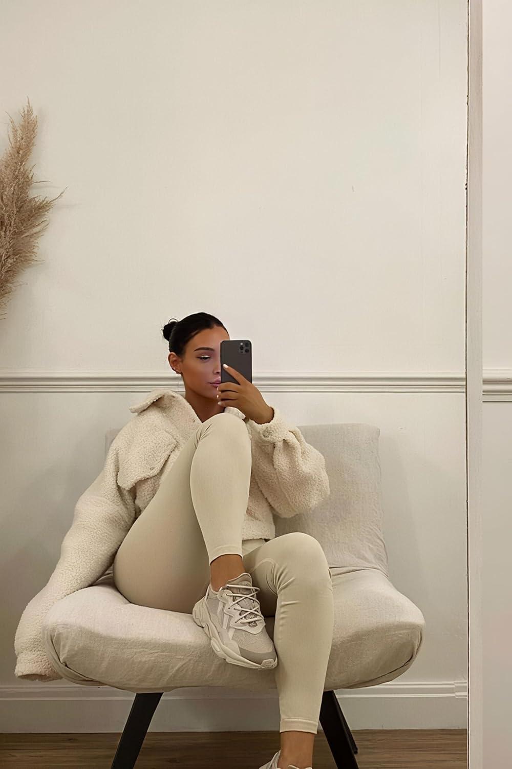 imageHi Clasmix 2 Pack Plus Size Leggings for WomenHigh Waisted Tummy Control 1X4X Soft Casual Yoga Pants for Curvy Women01ba2 Pack Black Apricot