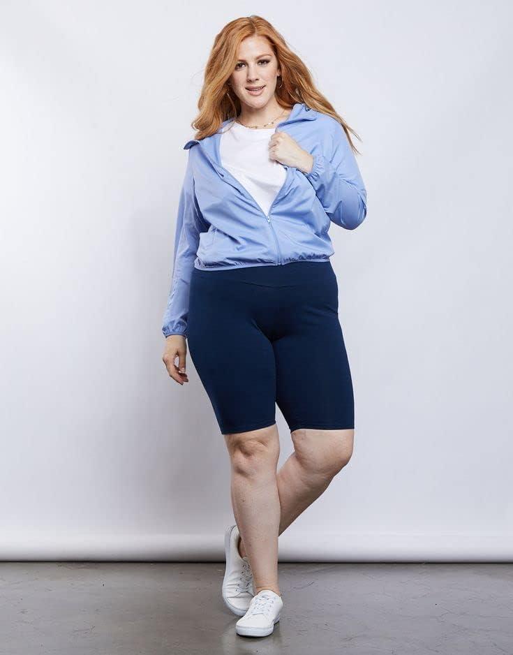 imageHi Clasmix 3 Pack Plus Size Biker Shorts for Women1X4XHigh Waisted NonSee Through Workout Super Soft Black Yoga Shorts23 Pack Blackgreynavy