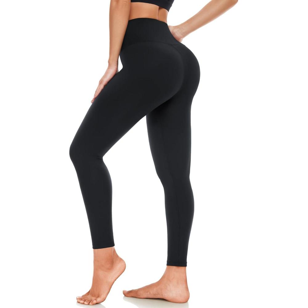image3 Pack High Waisted Leggings for Women Full Length Capri Black Buttery Soft Tummy Control Yoga Pants for Workout Athletic1a1 Pack Black