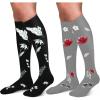7-2 Pack Flowers Black grey