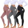 8-3 Pack Full Length Black Grey Pink