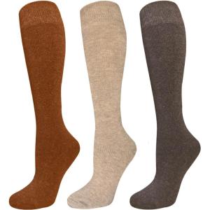 Warm Knee High Socks for Women-Thermal Cotton Socks for Hiking,Work,Winter,Gifts(Color 10)