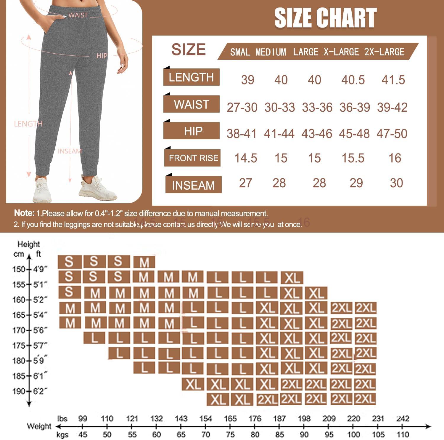 imageFleece Lined Joggers for WomenWinter Thermal Womens Sweatpants Thick High Waisted Ski Hiking Running Pants S2XL21 Pack Grey