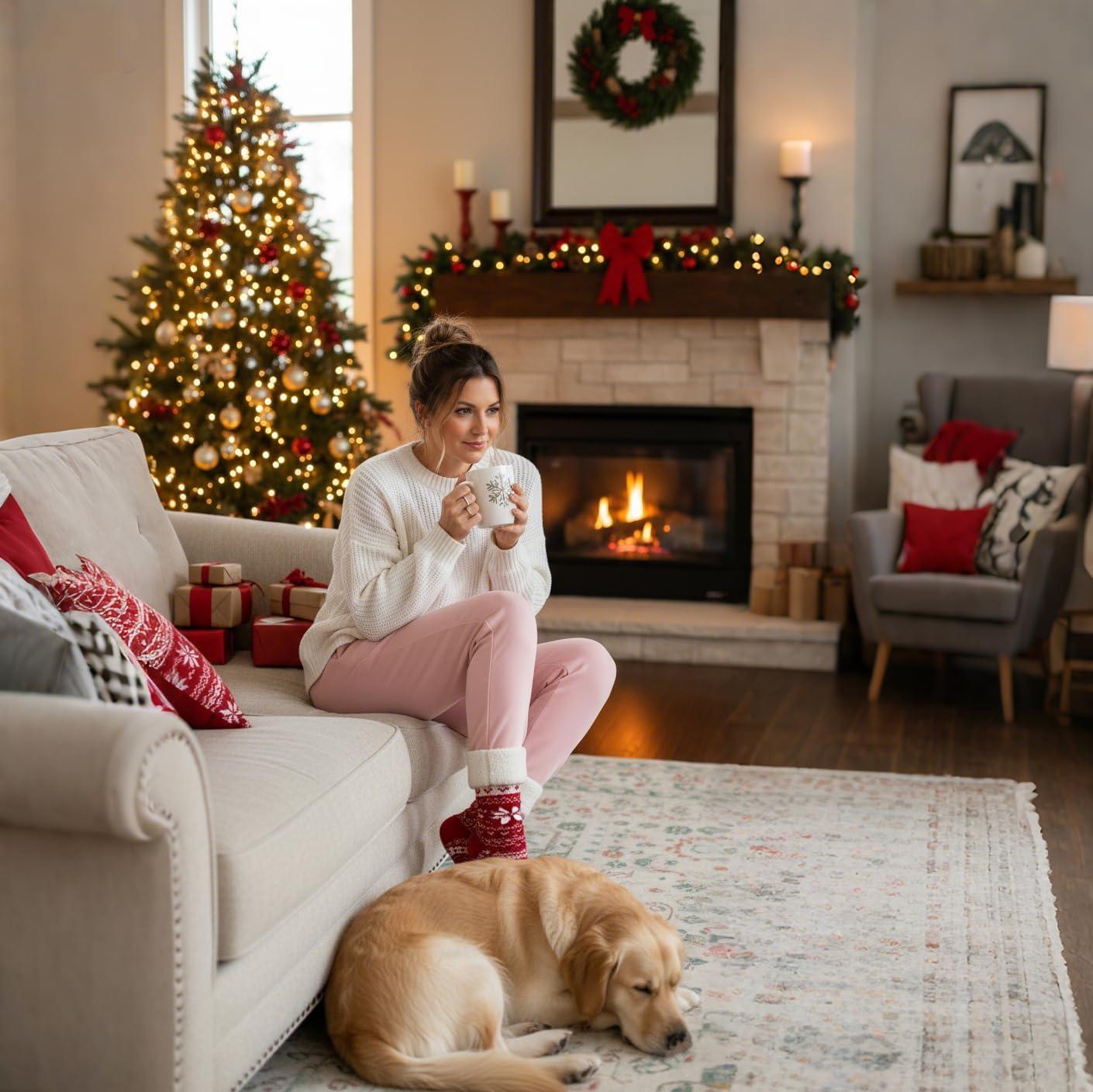 imageFleece Lined Joggers for WomenWinter Thermal Womens Sweatpants Thick High Waisted Ski Hiking Running Pants S2XL41 Pack Pink