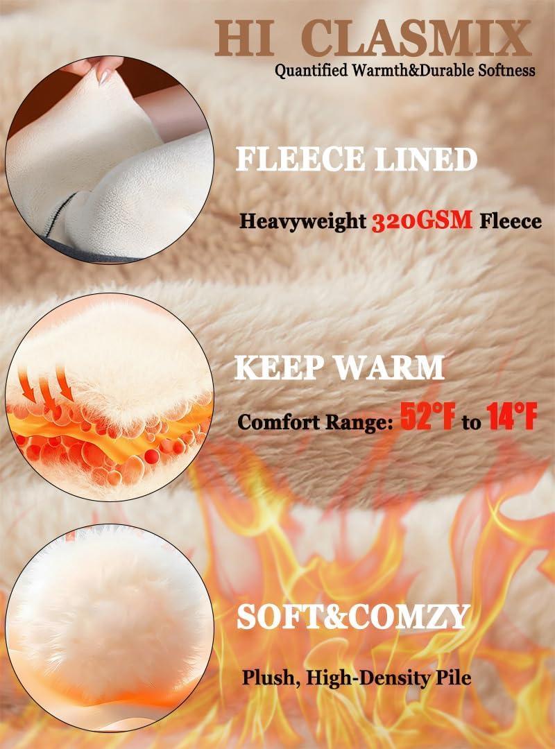 imageFleece Lined Joggers for WomenWinter Thermal Womens Sweatpants Thick High Waisted Ski Hiking Running Pants S2XL51 Pack Navy