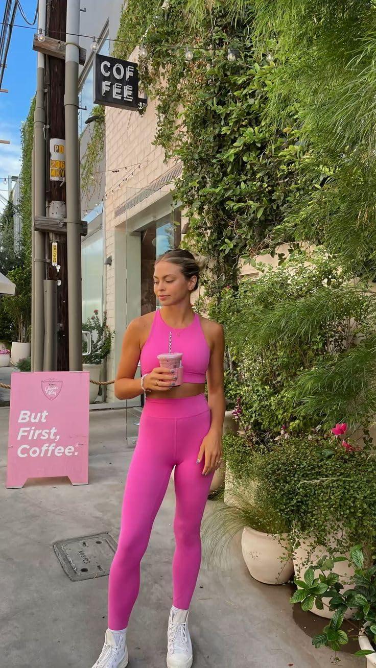 image3 Pack Leggings for Women High Waisted Tummy Control No SeeThrough Yoga Pants for Workout RunningBlackNavyDark Pink