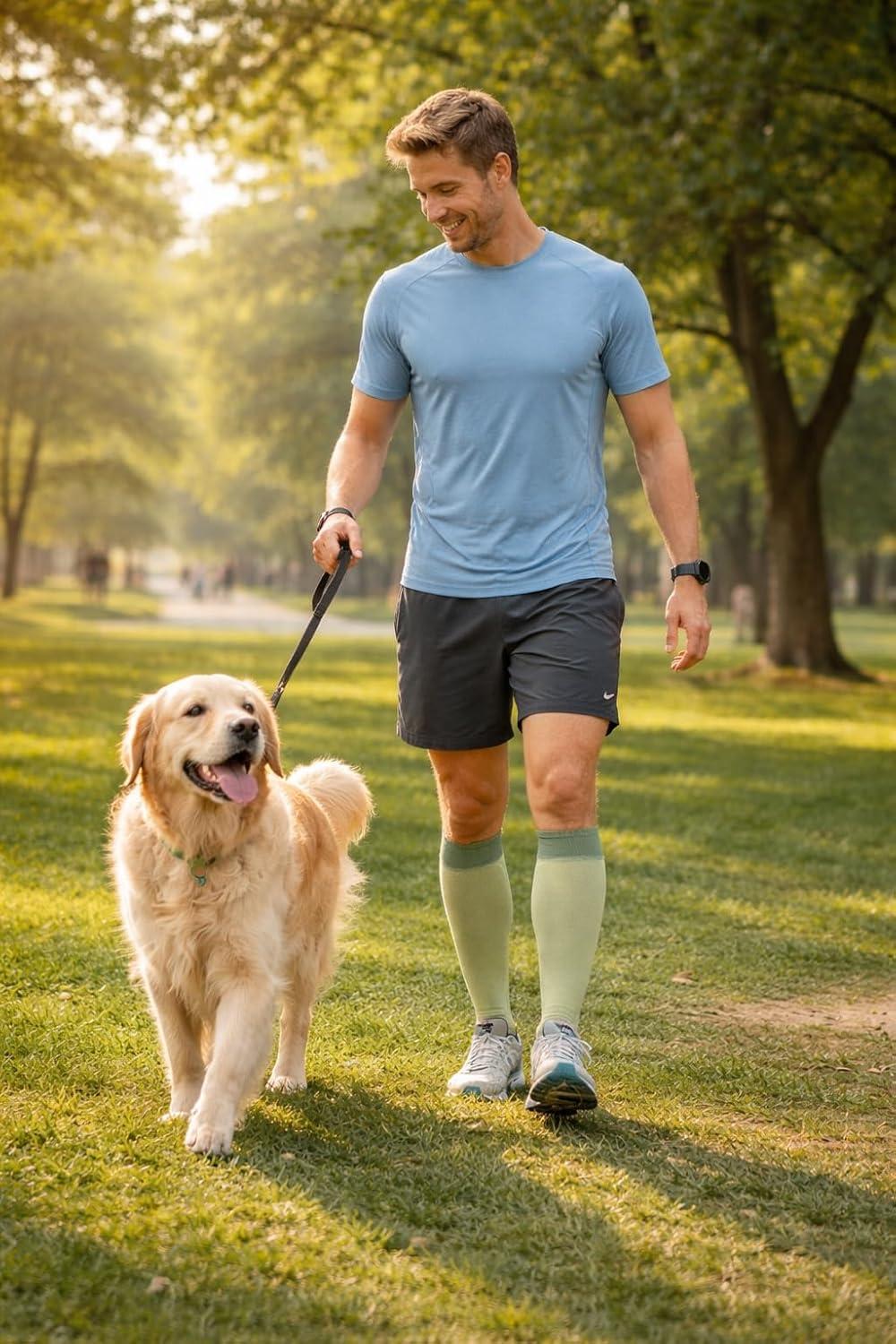 image:imageGraduated Compression Socks for WomenampMen 2030mmhg Knee High Socks Travel Hiking Running StockingMulti1